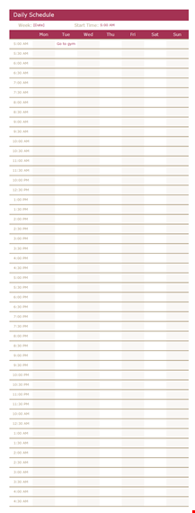 organize your schedule with our daily planner template template