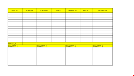 week and monthly checklist template template