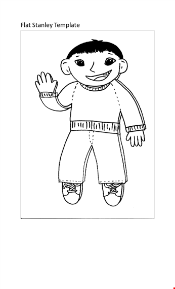 flat stanley template - free download for adventures | customizable flat stanley activities template