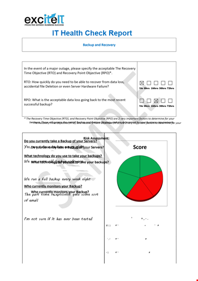 it health check report template: ensure data integrity with daily backups template