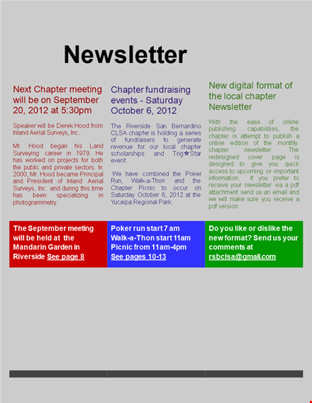 get professional newsletter templates for your business | chapter included template