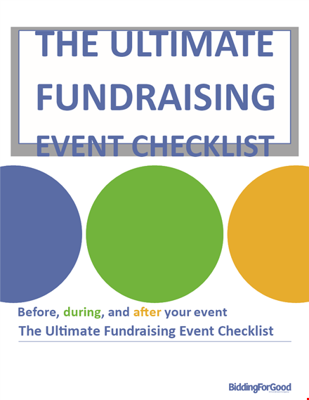 fundraising event to do list template template