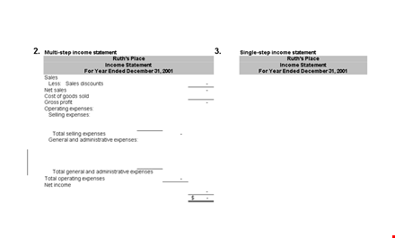 download our income statement template for effective expense management template