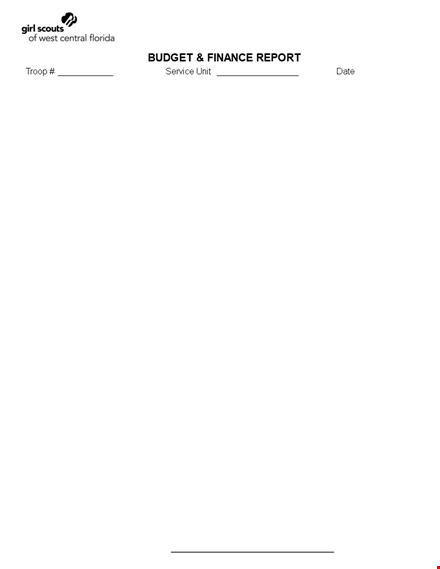 financial budget template