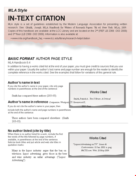 Free MLA Format Template | Easily Available | Use for Any Numbers