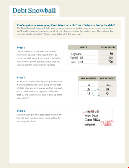 pay off your debt faster with our debt snowball spreadsheet template