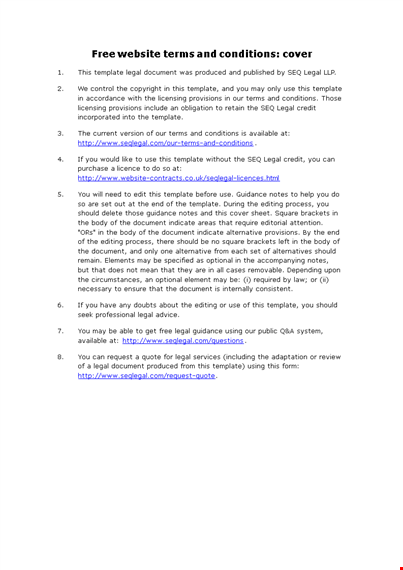 custom terms and conditions for your website - get professional legal protection template