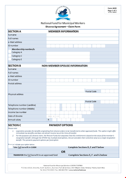 divorce agreement: everything you need to know about section and number template