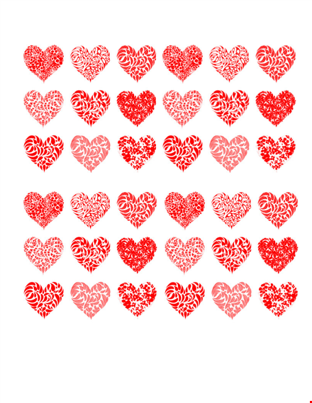 heart shape template - download free printable heart shape templates template