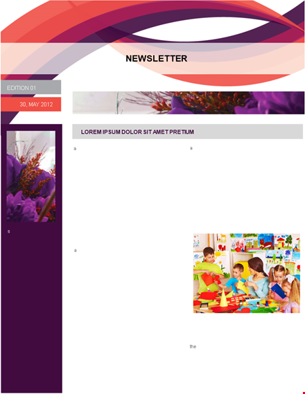 preschool newsletter template - create engaging newsletters for preschool activities template