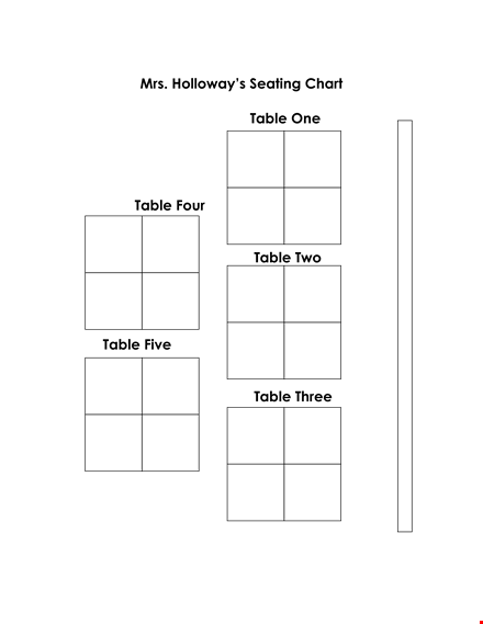 download seating chart template - organize tables and seating | holloway template