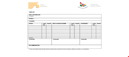 perform a comprehensive skills gap analysis with our template - get results now! template