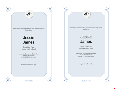 customize your graduation with stylish invitation templates template