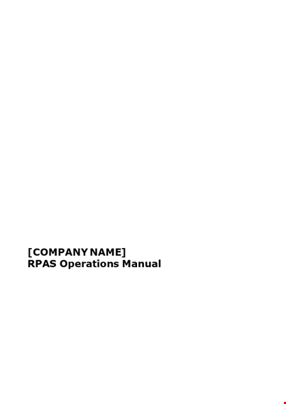 instruction manual template - essential information, operations guide, chapter structure template