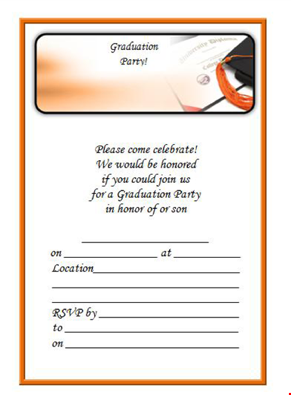 customize your graduation celebrations with graduation invitation templates template