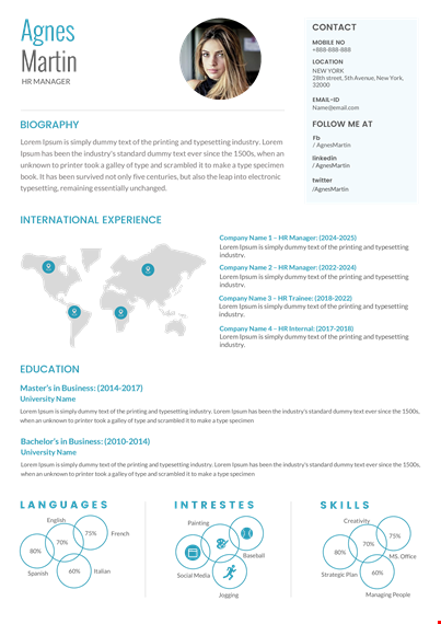 resume template in word template