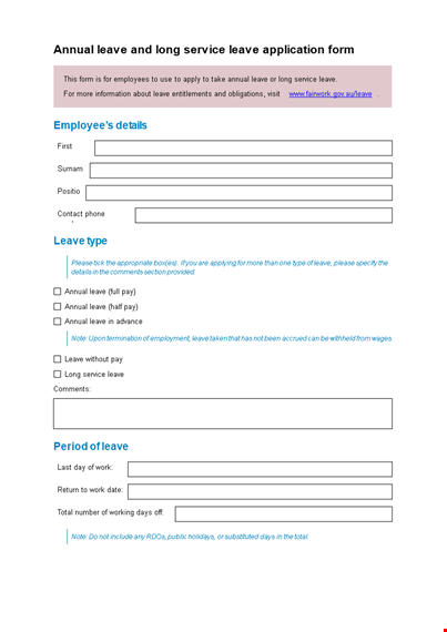 leave application request email template template