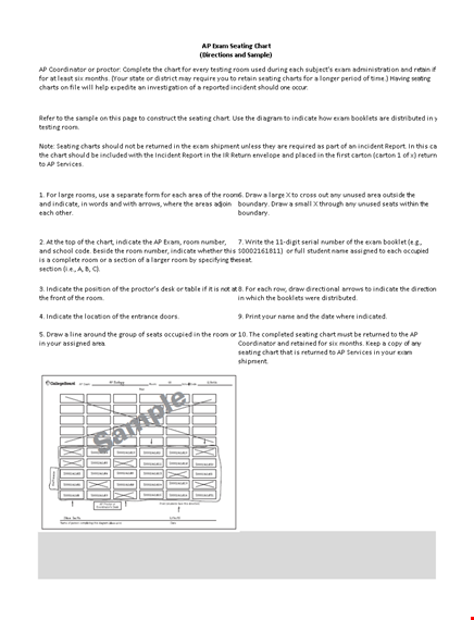 indicate your seating plan with our chart template template