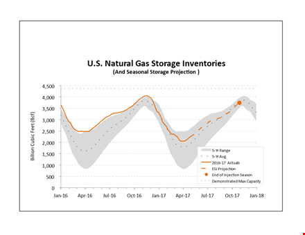 natural gas storage template