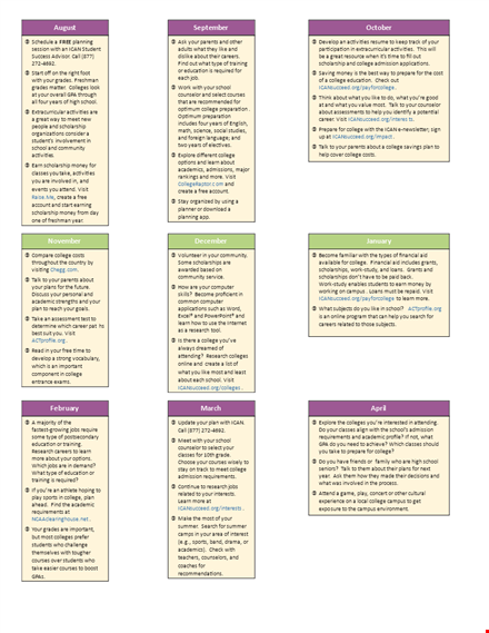 college countdown calendar template template