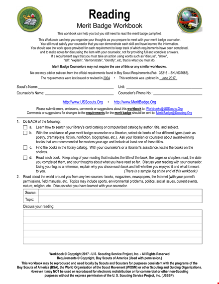 improve reading skills with our comprehensive workbook | merit reading counselor template