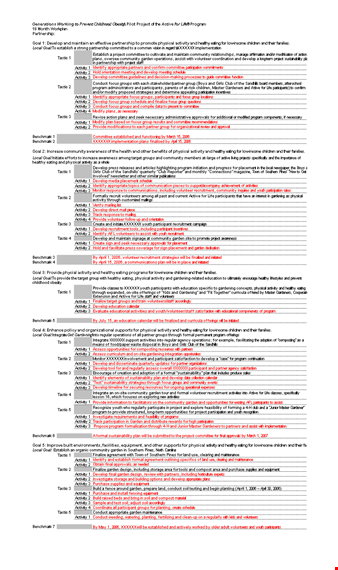 multiple project tracking template: efficiently track and develop garden activities with tactic template