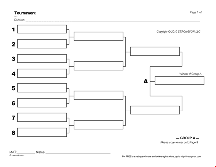 easily manage your tournaments with our tournament bracket template template