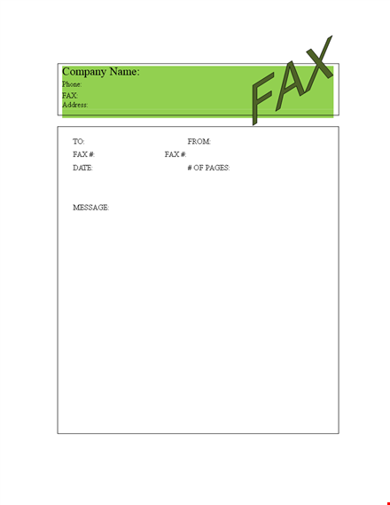 printable fax cover sheet template template