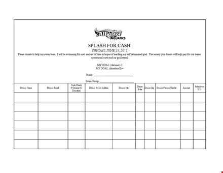 track your donations and amounts with donation tracker template