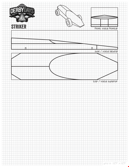 design winning pinewood derby cars with our high-quality templates template