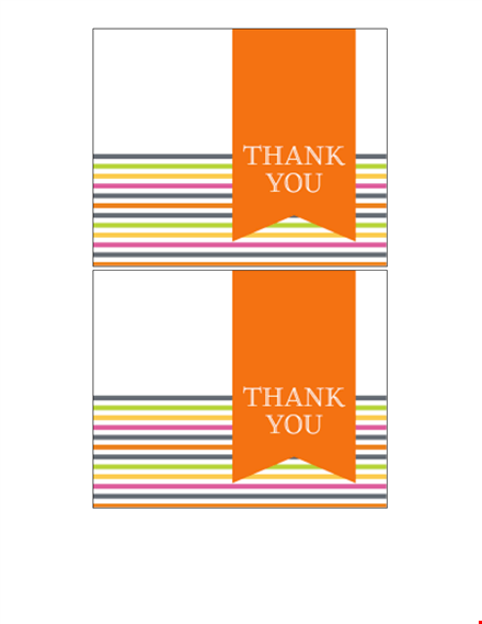 customizable thank you card template - express gratitude effortlessly template