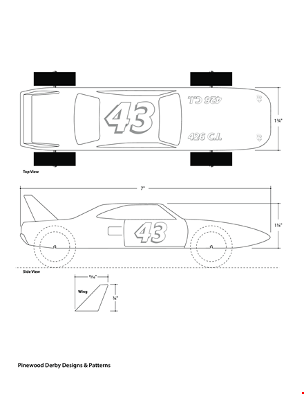 pinewood derby templates template