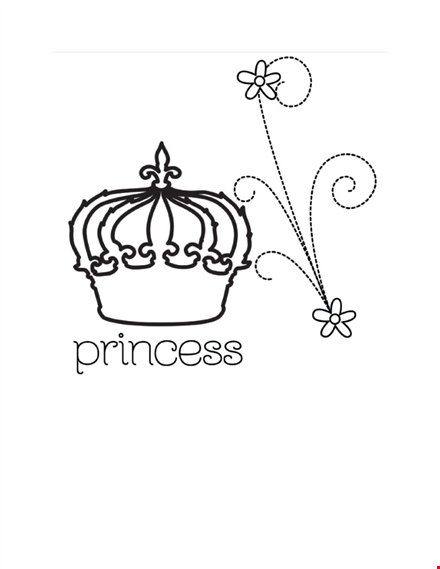 editable crown template for crafting and diy - download now template