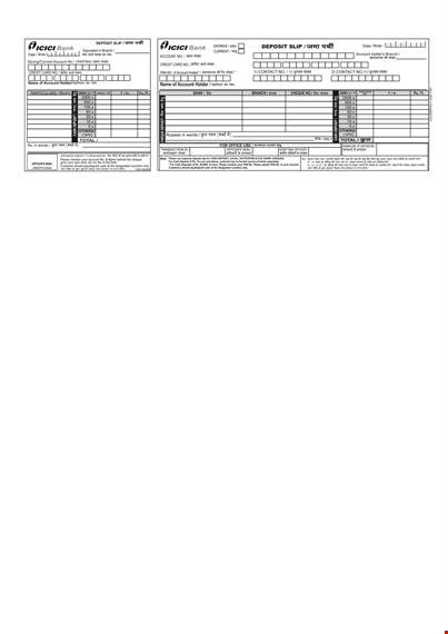 free deposit slip template - easy and efficient template