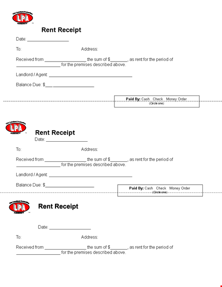 rent payment received - update your address quickly template