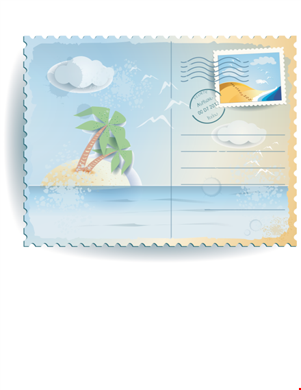 create stunning postcards with our customizable postcard template template