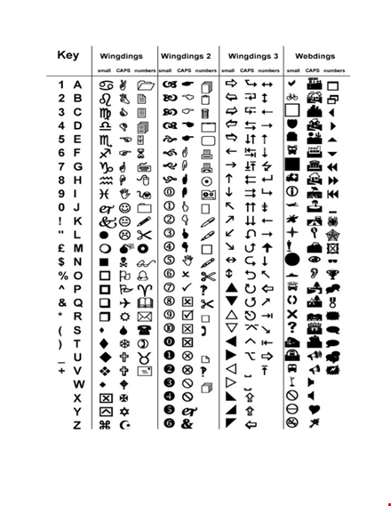 wingdings translator template - convert wingdings symbols with ease template