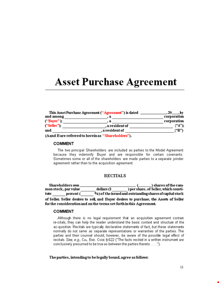 buy or sell agreement template - customize for seller's specifics template