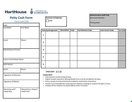 track your expenses with a simple petty cash log - total control guaranteed template