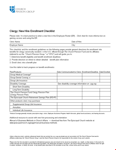 new hire checklist - streamline your hiring process template