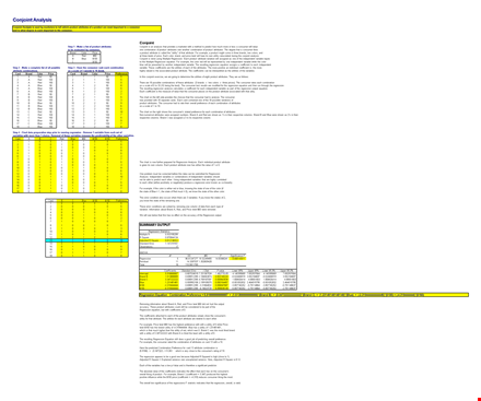 statistical regression analysis excel template