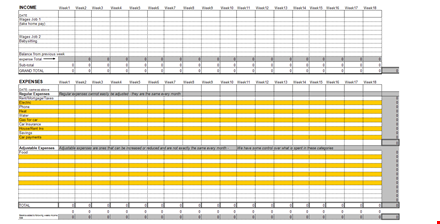 excel blank home budget template template