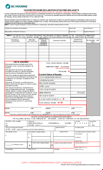 income verification letter for housing program - confirm your income for accommodation template