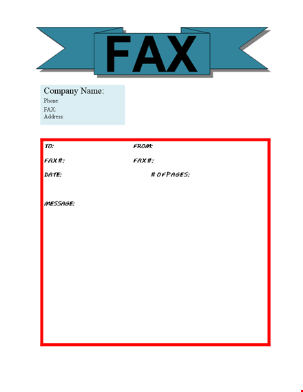 fax cover sheet template - free printable pdf & doc formats template