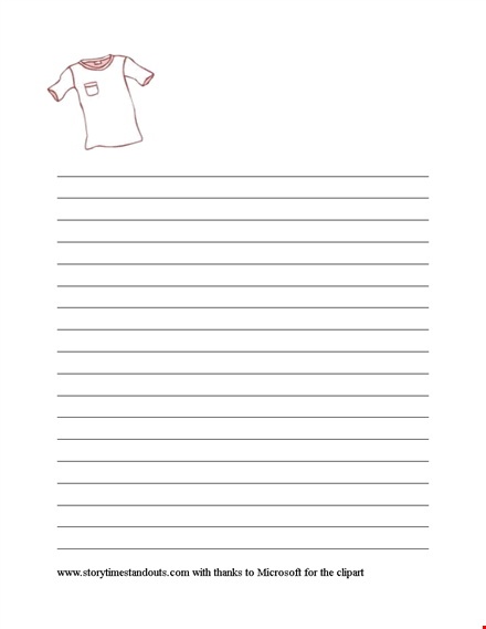 free lined paper template for writing | storytime standouts template