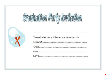 customize your graduation celebration with stunning invitation templates template