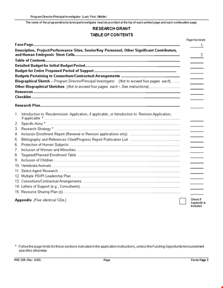 effective table of contents template in word - simplify your research template