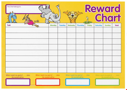 get your kids on track with a reward chart | increase motivation template