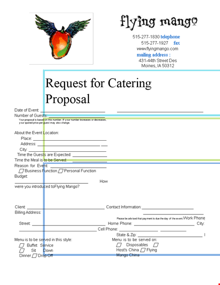 request proposal for mango-flying guests template