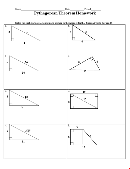 use the pythagorean theorem to solve for length and diagonal. template